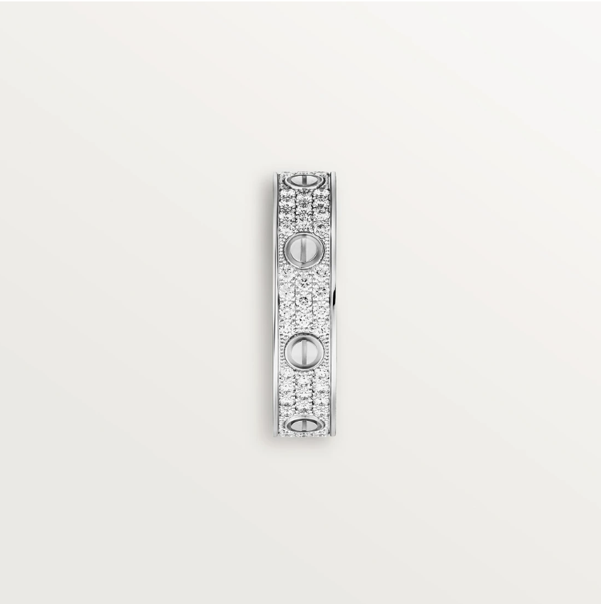 LOVE ring, Small Model - Paved