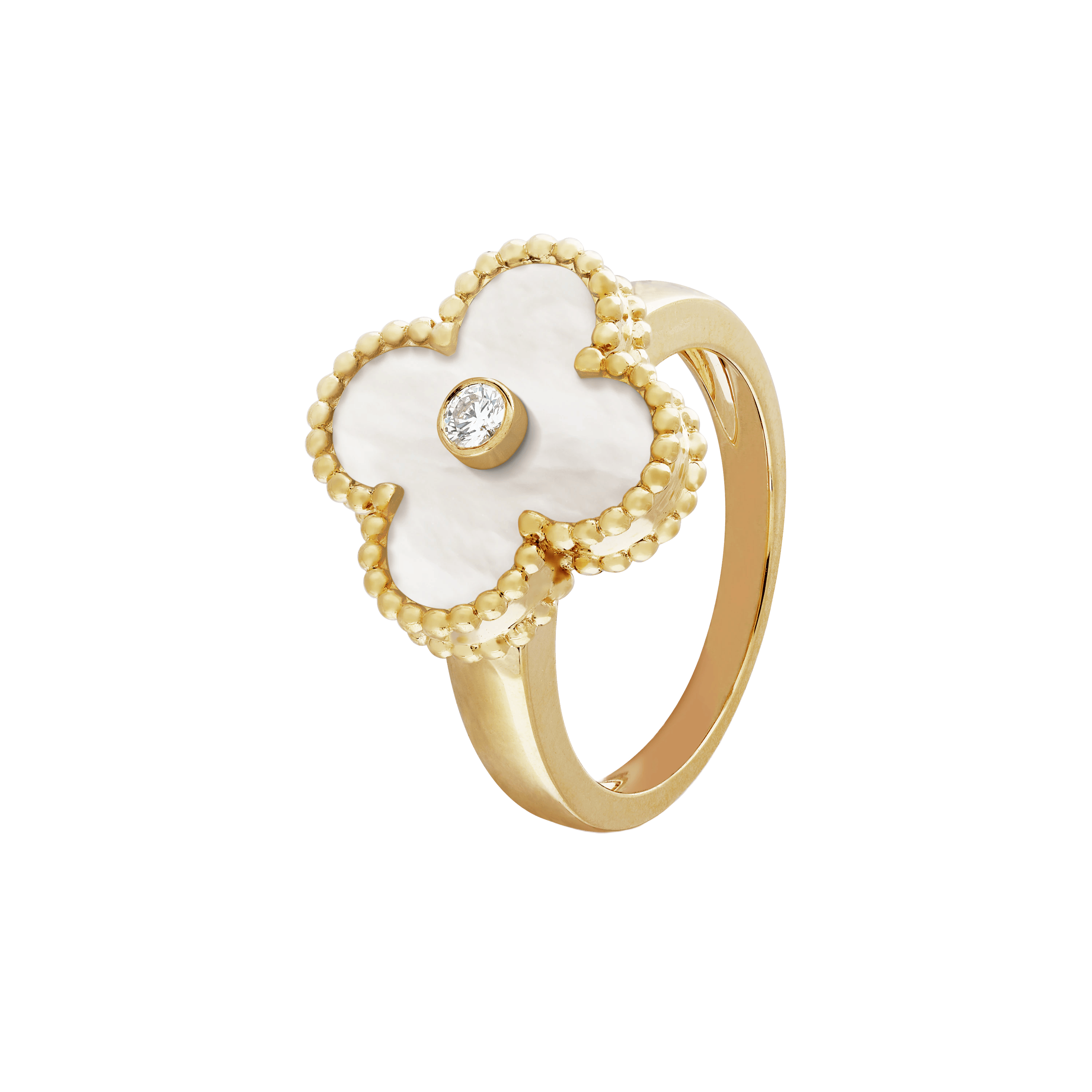 Clover ring - 1 Stones