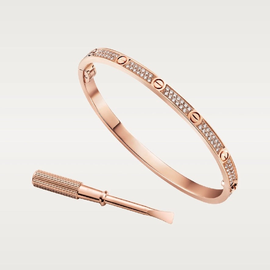 LOVE bracelet, Small Model - Paved