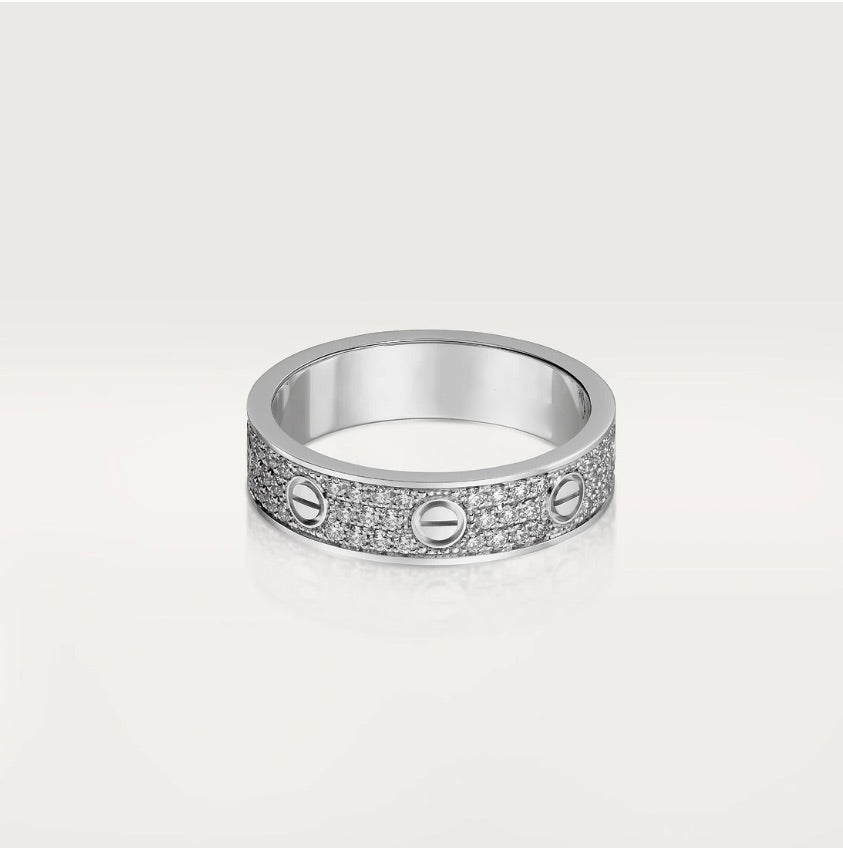 LOVE ring, Small Model - Paved