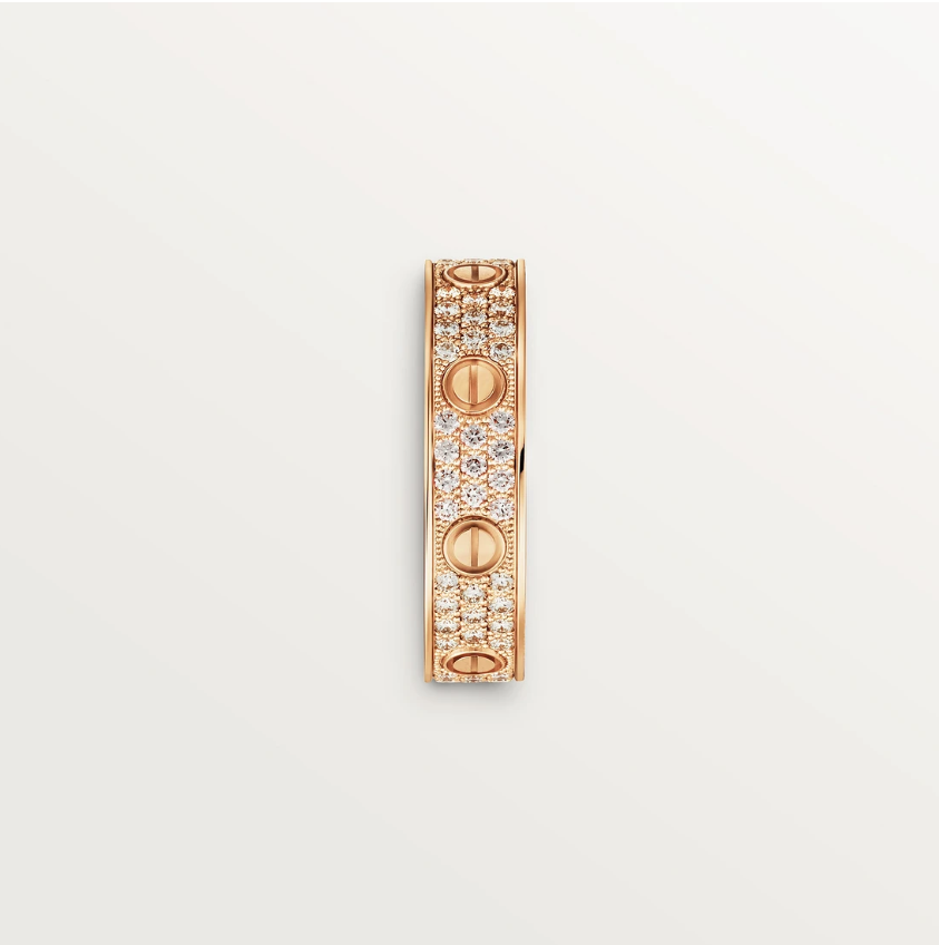 LOVE ring, Small Model - Paved