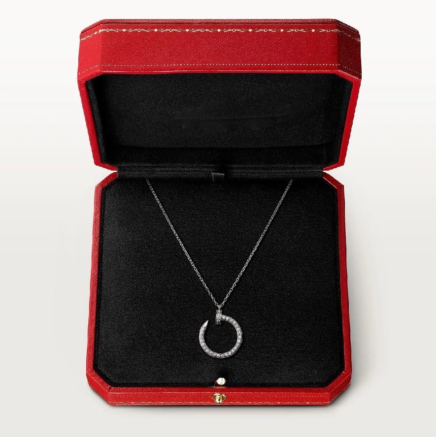 Juste un Clou necklace, Two face - Paved