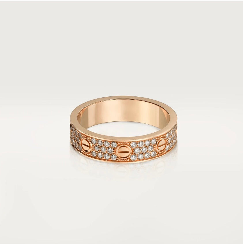 LOVE ring, Small Model - Paved