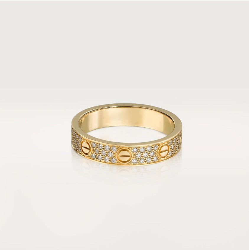 LOVE ring, Small Model - Paved