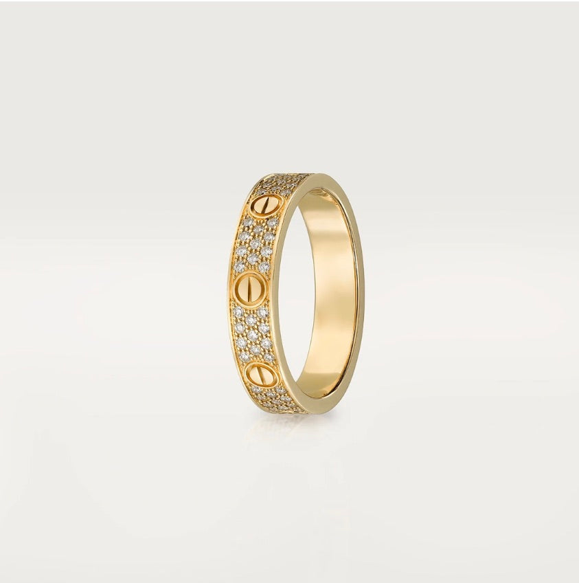LOVE ring, Small Model - Paved