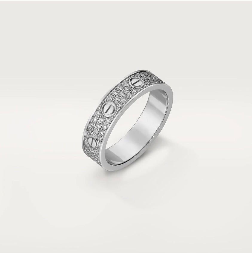 LOVE ring, Small Model - Paved